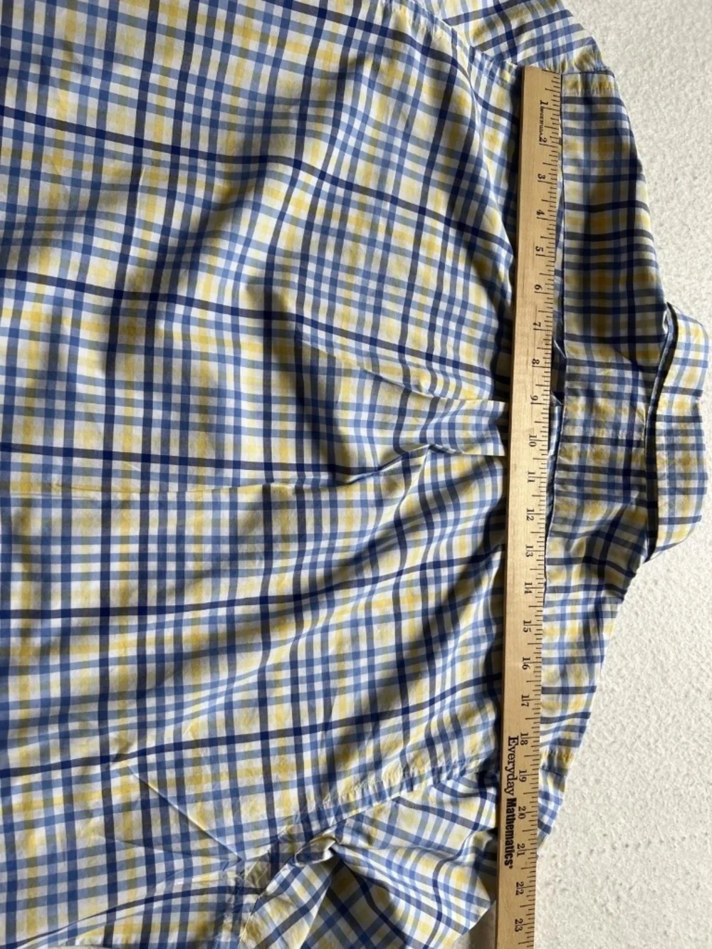 Polo Ralph Lauren Check Print Linen Button Down Shirt Sport Shirt Mens Size XL
